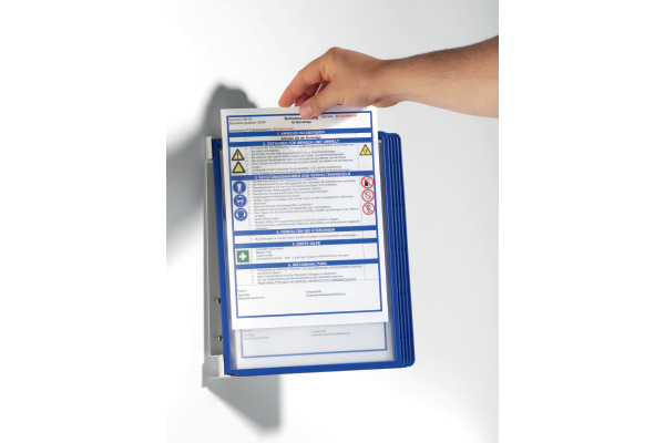 DURABLE Sichttafelsystem VARIO Wall5 555107 dunkelblau mit 5 Sichttafeln