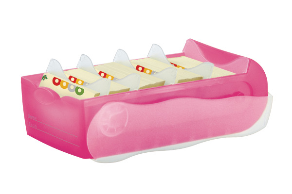 HAN Karteibox Croco A8 998-663 pink 9.7x6.7x19.1cm