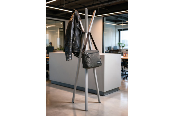 DURABLE Garderobenständer DURASTORE 184610 grau, 6 Haken