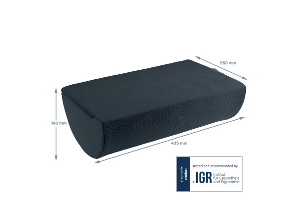 LEITZ Fussstütze Cosy 5371-0089 grau 260x140x405mm