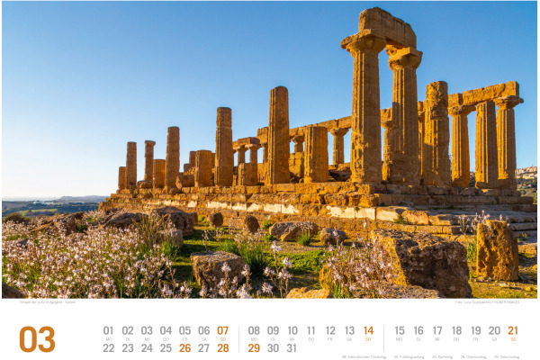 ACKERMANN Bildkalender 2027 3721 Italien DE 45x33cm