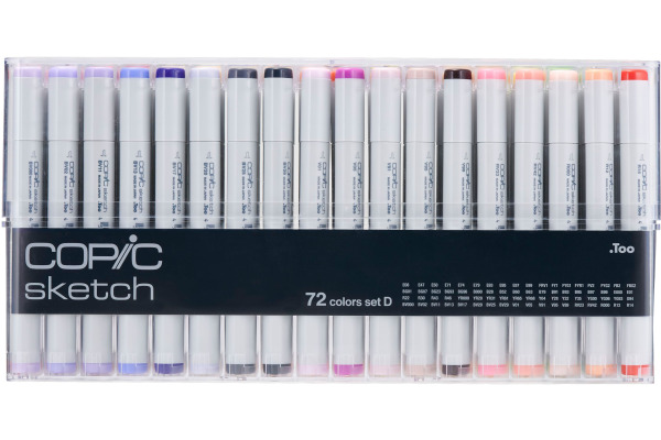 COPIC Marker Sketch 21075164 Set D, 72 Stück