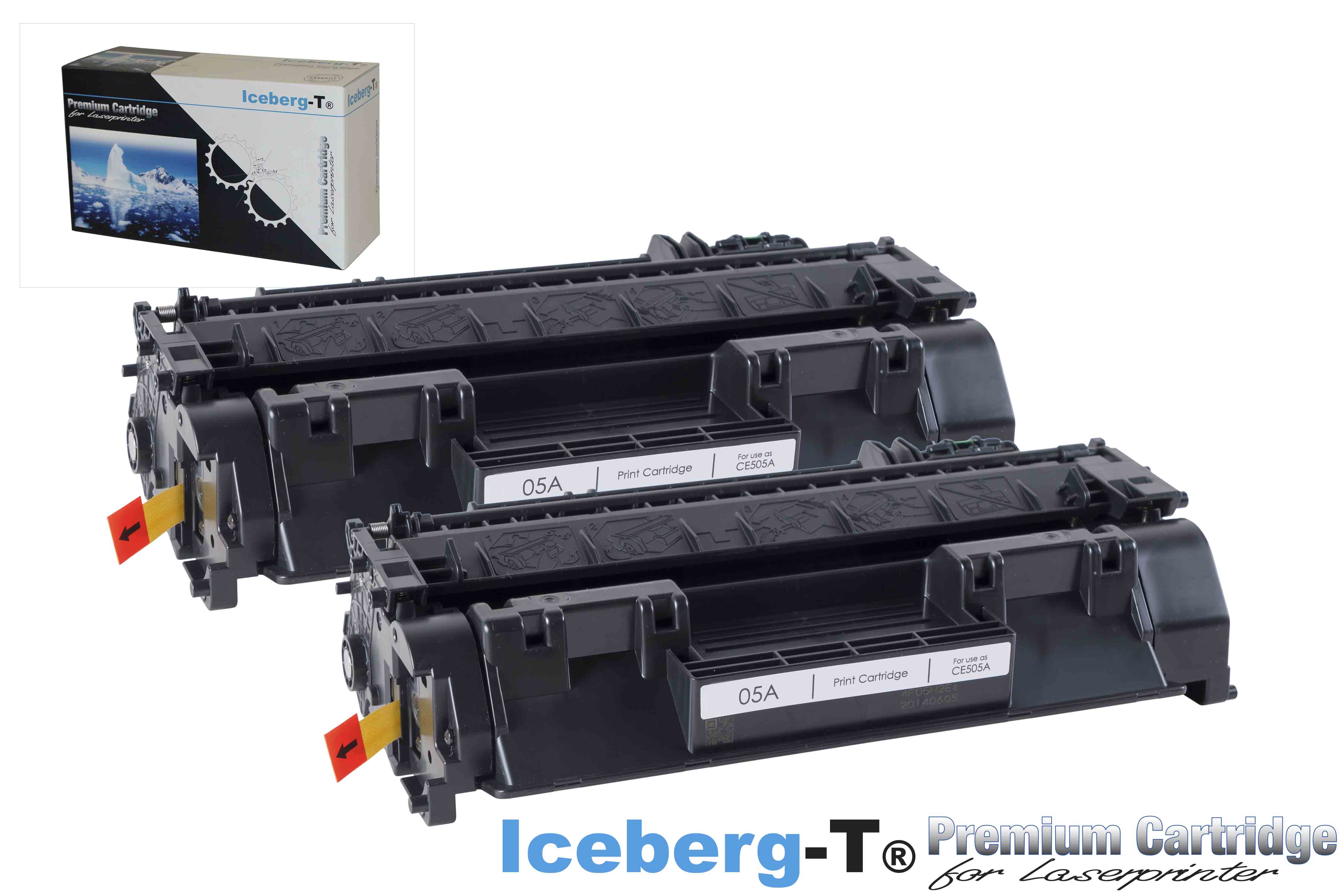 Iceberg-T Toner CE505A DuoPack 2 Stück à 2'300 Seiten, schwarz