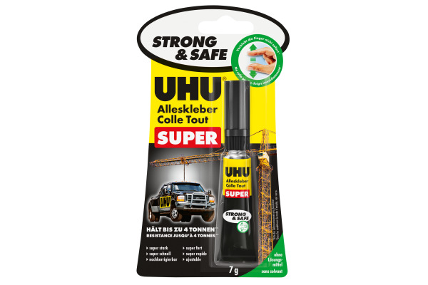 UHU Alleskleber Super Strong+Safe 46960 transparent, geruchlos 7g