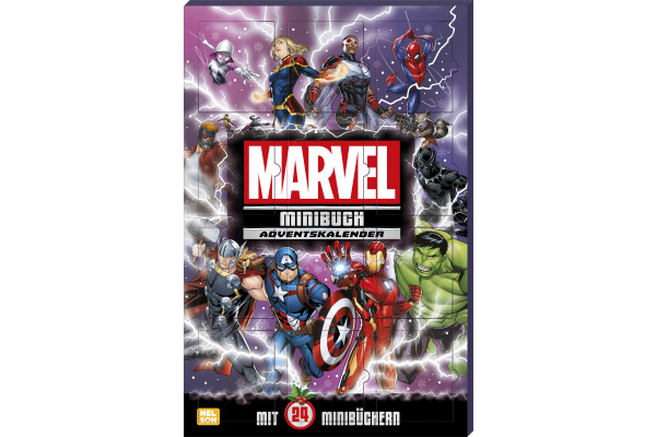 CARLSEN Adventskalender 512331 Marvel Minibücher