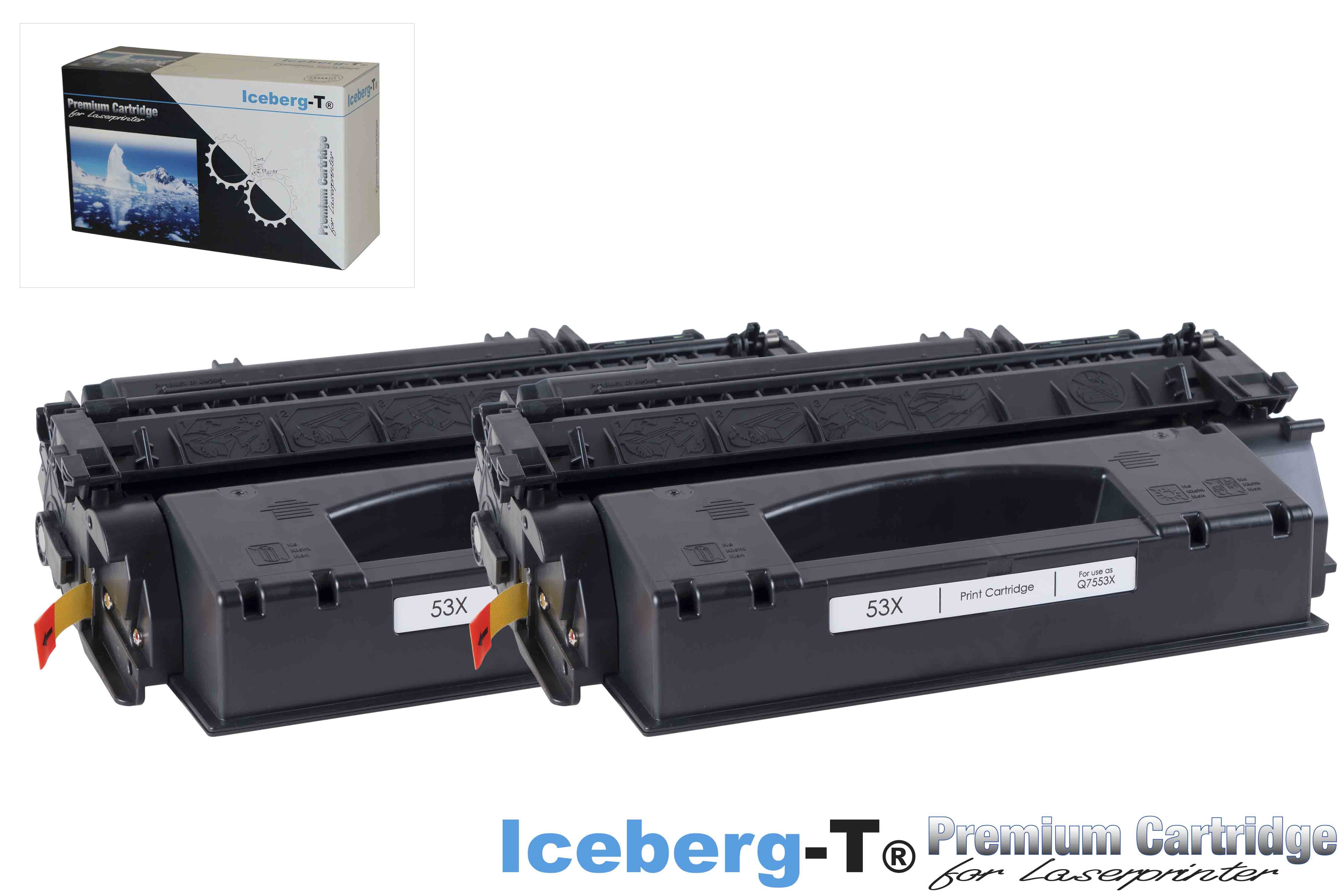 Iceberg-T Toner Q7553X DuoPack 2 Stück à 7'000 Seiten, schwarz