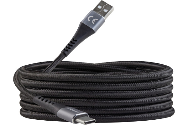 INTENSO Cable USB-A to USB C 7901100 1.5 m, Nylon black