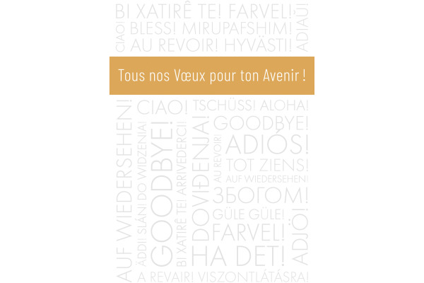 ABC Abschiedskarte FR A4 53401 Gold Text