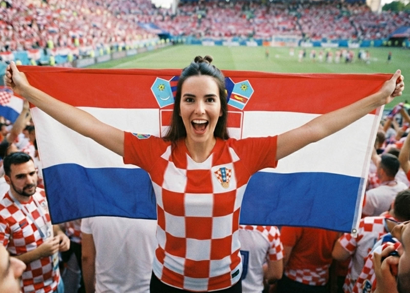 Kroatien Flagge 150x90cm Fahne aus Polyester 