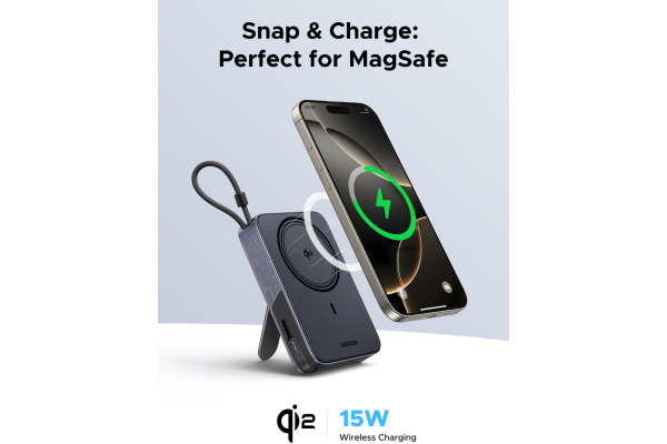 UGREEN Power Bank Magnetic 30W 65176B Wireless, Watch Charger