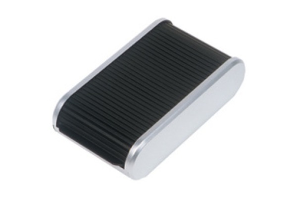 HELIT Visitenkarten-Box H6220499 schwarz/silber 67x136x240mm
