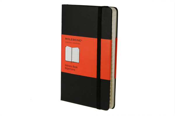 MOLESKINE Adressbuch Pocket 9x14cm 883701016 schwarz, liniert 96 Blatt