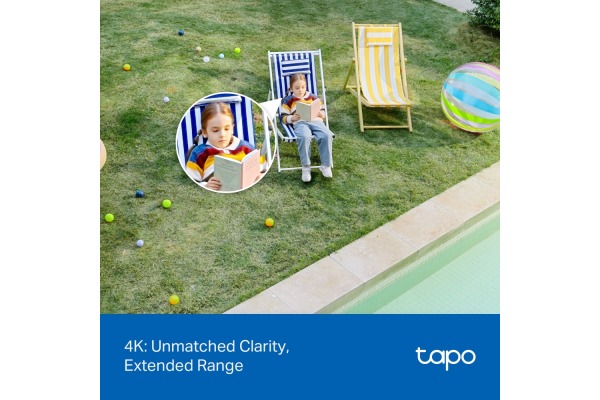 TP-LINK Outdoor Pan/Tilt Security Cam TAPO C560 4K, Smart AI