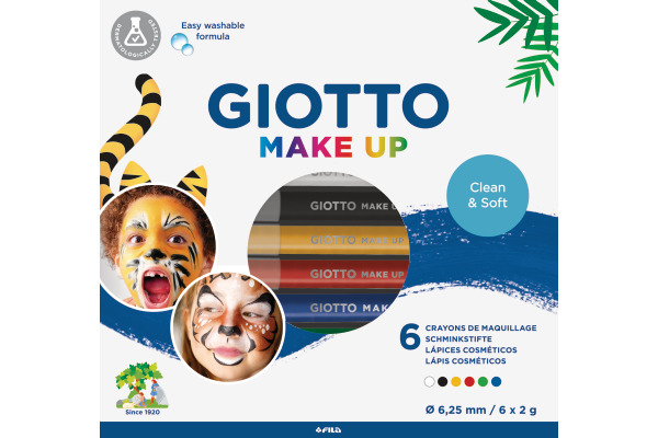 GIOTTO Schminkstifte Make-Up F474200 Basic Pencil 6 Stück