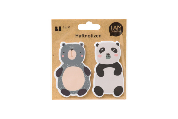 I AM CREA Haftnotizen AA4086.85 Bären 60 Blatt