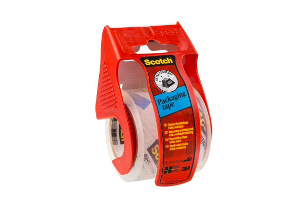 SCOTCH Verpackungsband Promo 48mmx20m E5020D-P transp., mit Abroller 2 Rollen