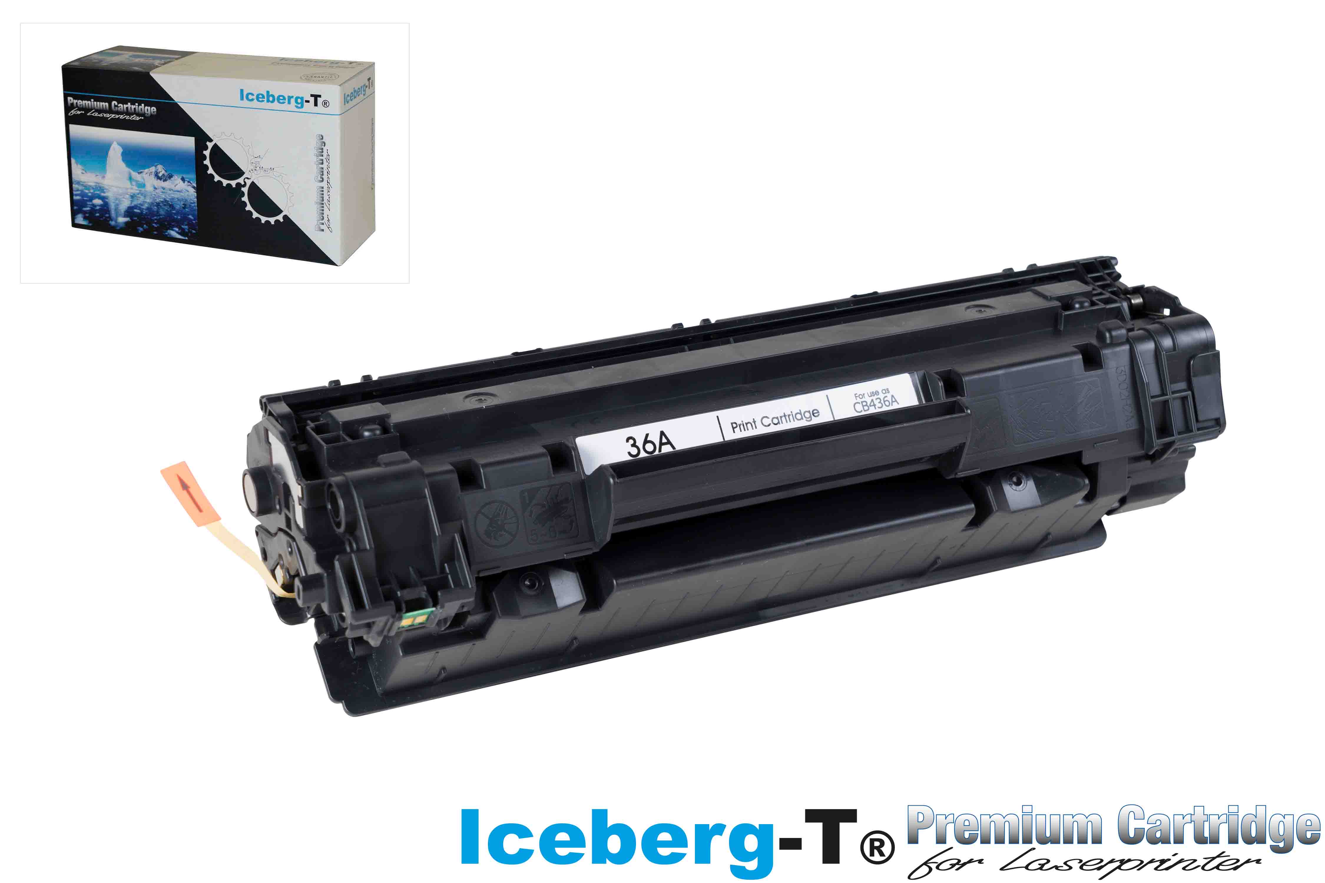 Iceberg-T Toner CB436A 2'000 Seiten, schwarz