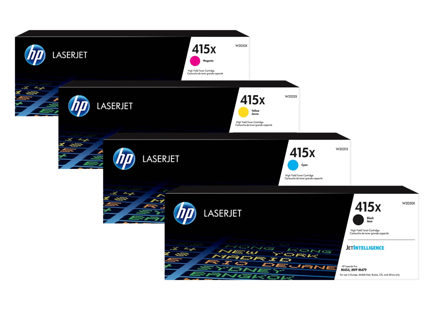 Original HP 415X / W2030X SET Multipack / Set mit allen vier Farben