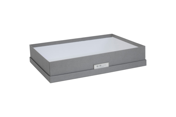 BIGSO BOX Aufbewahrungsbox Sverker 934154141 grau 43.5x31x8.5cm