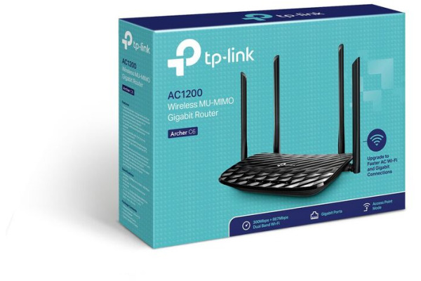 TP-LINK Wireless AC Dual Band Router Archer C6 white