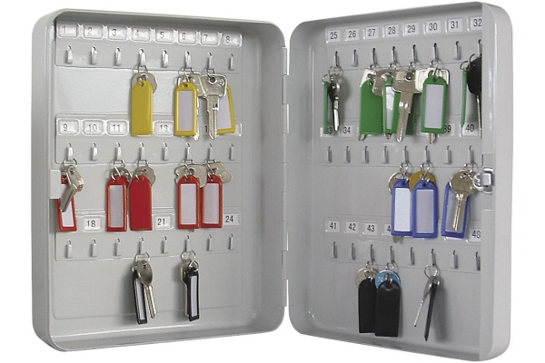 RIEFFEL Schluesselkasten A19121 Lichtgrau 48 Schlüssel