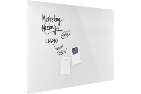 MAGNETOP. Design-Glasboard 1500x1000mm 13408000 weiss, magnetisch