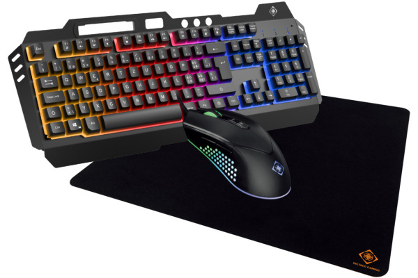 DELTACO 3-in-1 Gaming Kit RGB GAM-113V2 Black