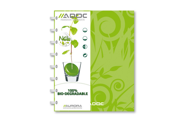 ADOC Spiralbuch BIO A5 3055.150 braun, kariert 72 Blatt
