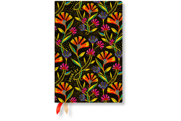 PAPERBLAN Agenda Wildblumen Mini 26/27 DD1725-8 1W/2S 18M DE HOR HC 9.5x14cm
