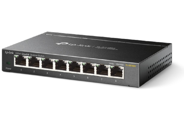 TP-LINK 8-Port Gigabit Desktop Switch TLSG108S Desktop Steel Case