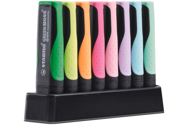 STABILO Textmarker GREEN BOSS 2-5mm 6070/08-5 Tischset 8 Stk.