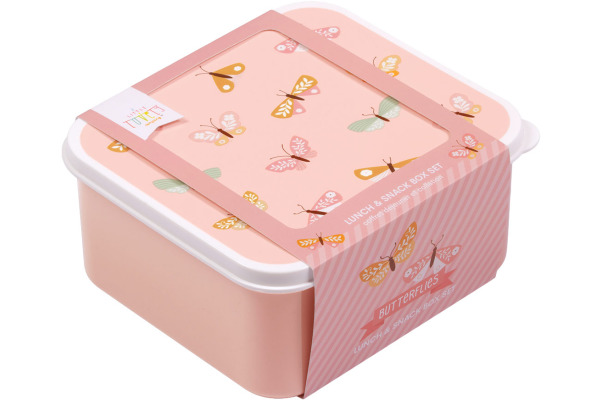 ALLC Lunch & Snackbox Set SBSEBU42 Butterflies