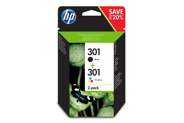 HP Combopack 301 BK/color N9J72AE DeskJet 2050 190/165 Seiten