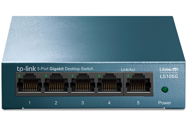 TP-LINK 5-Port Gigabit Desktop Switch TLSG105S Desktop Steel Case