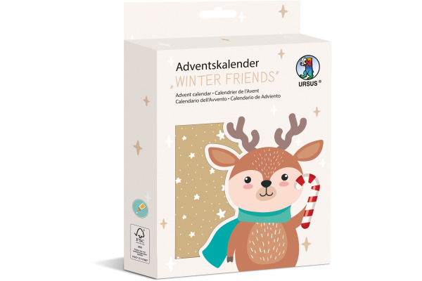URSUS Adventskalender 24870000F Winter friends