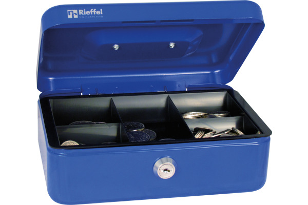 RIEFFEL Geldkassette Valorit A19088 7,7x20,7x15,7cm blau