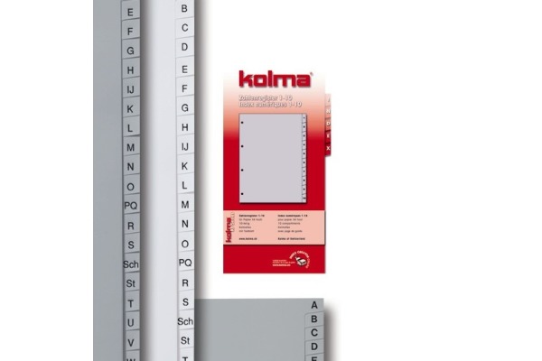 KOLMA Register KolmaFlex A4 18.244.03 grau A-Z, 24-teilig