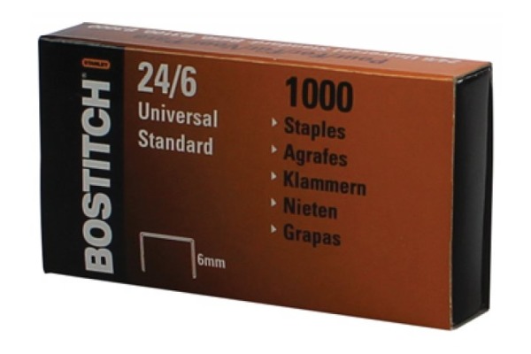 BOSTITCH Heftklammern 24/6 mm 2461MGAL 1000 Stück