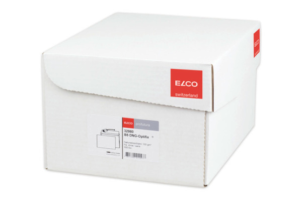 ELCO Couvert Profutura o/Fenster B5 32980 100g, weiss 500 Stück