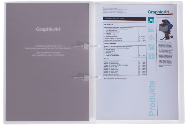 KOLMA Schnellhefter Vario A4 11.008.00 transparent,KolmaFlex 80 Blatt