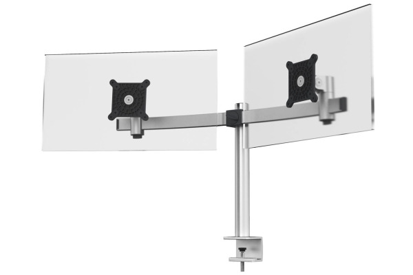 DURABLE Monitor Halterung 508523 für 2 Monitore, Tischklemme