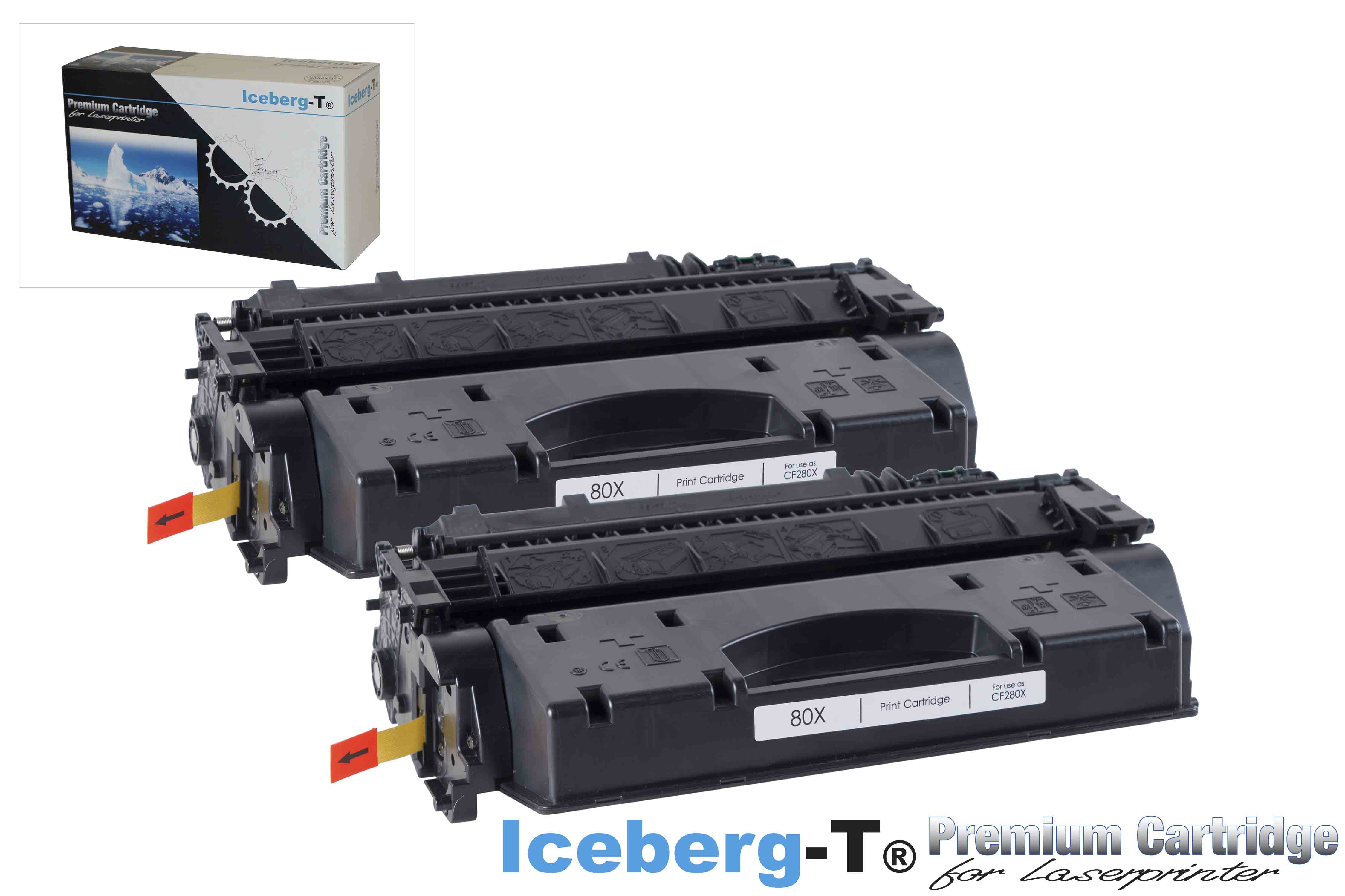 Iceberg-T Toner CF280X DuoPack 2 Stück à 6'900 Seiten, schwarz