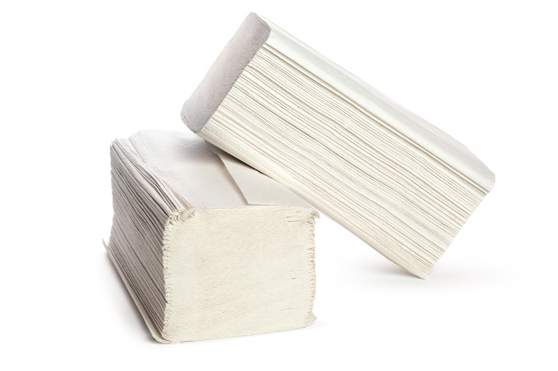 Z-Falz Papierhandtuch, 2-lagig, weiss 24.0 x 24.0 cm, 10 Karton à 3'750 Stück