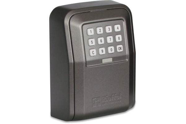 RIEFFEL Schlüsseldepot 10,5x14,5x55cm KSB-ELO mit Elektronikschloss, grau