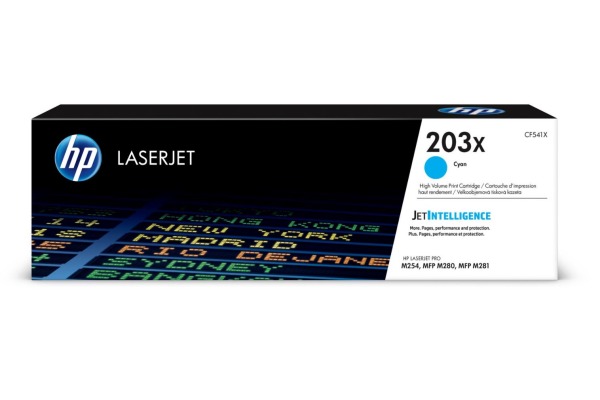 HP Toner-Modul 203X cyan CF541X CLJ Pro M254/MFP M280 2500 S.