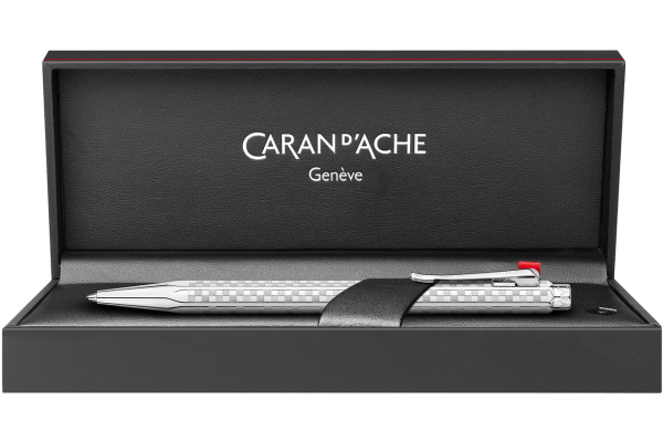 CARAN D'A Kugelschreiber Ecridor Damier 890.566 platiniert