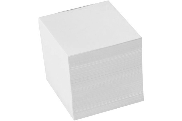 BÜROLINE Zettelbox Papier 98x98mm 376458 weiss, 80gr. 700 Blatt