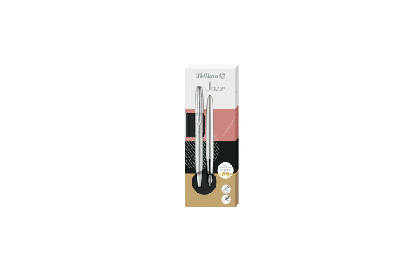 PELIKAN Füllhalter&Kugelschreiber 821919 Jazz Noble Elegance Silber