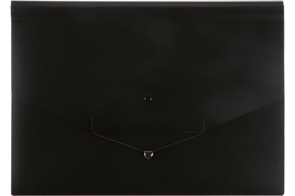 BÜROLINE Fächermappe A4 663292 schwarz 12-teilig