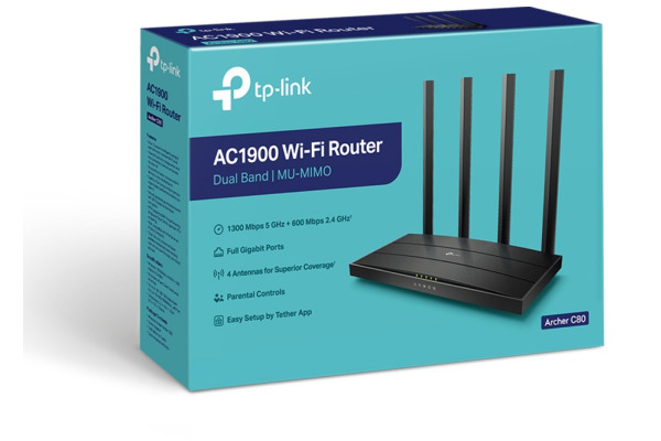 TP-LINK AC1900 Dual-Band Wi-Fi Router ARCHERC80